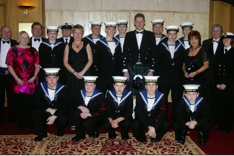 Carrick Sailing Club's prize-giving dinner was held at the Clarion Hotel in 2007 included were members of the Sea Cadets.