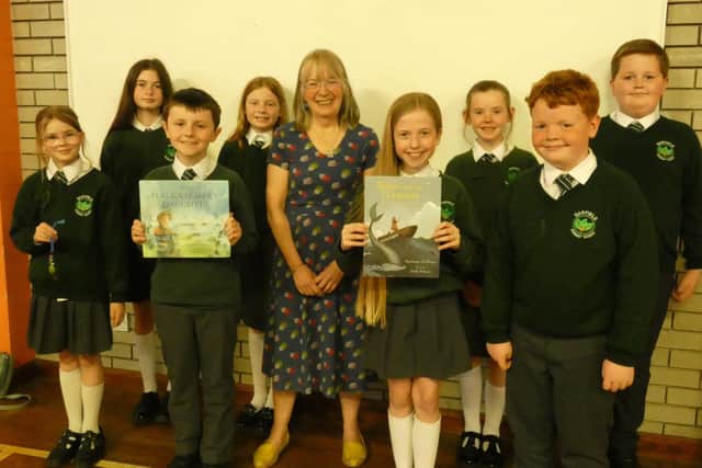 Pupils at Oakfield Primary School in Carrickfergus enjoyed a storytelling session with children's author, Marianne McShane as of the Democracy Week initiative in Mid and East Antrim. Photo: supplied