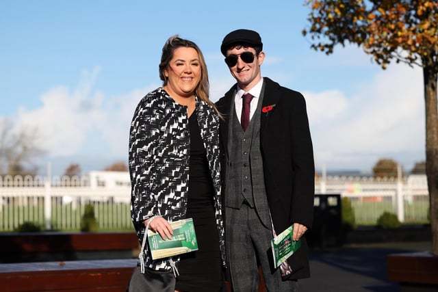 Joshua McClements and Maebh Burns pictured on day one of the Ladbrokes Festival of Racing.