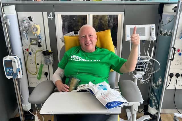Debby Black, who is undergoing treatment at the Ulster Hospital’s Macmillan Unit, decided to raise vital funds for the unit. Pic credit: SEHSCT