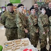 Army Cadet Force members at Asda for a bag pack. Photo submitted by Matthew Mulroy