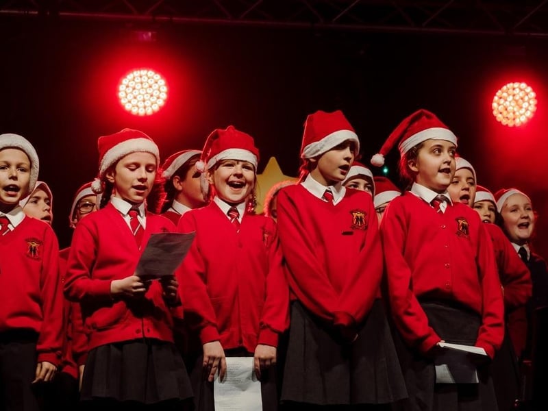 Pupils of Ballyclare Primary School treated the audience to some beautiful Carols.