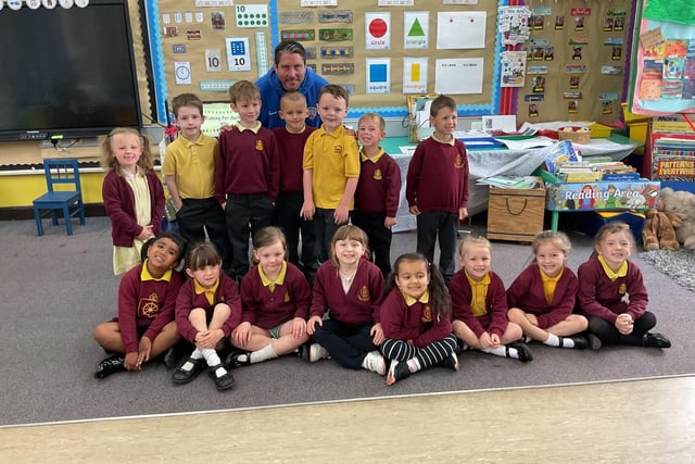 Management staff from Coleraine FC were delighted to spend several hours at Millburn Primary School