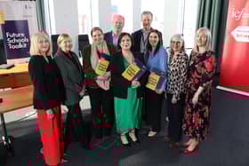 Maria Stewart from the Education Authority, Lorraine Finlay from the Department of Education, Dr Jessica Bates and Dr Claire Woods from Ulster University, Jill Caskey from the IEF, Jayne Millar from the Controlled Schools' Support Council (CSSC) and Majella Corrigan from the Council for Catholic Maintained Schools (CCMS). Paul Caskey Chief Executive of the IEF and Professor Duncan Morrow from Ulster University.