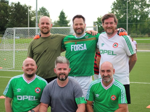 Great camaraderie at the inaugural Lurgan Against Racism 5-a-side tournament and fun day.