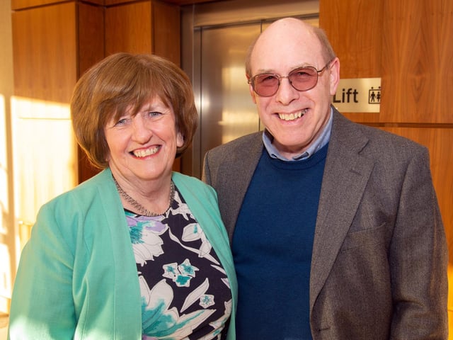 Kate and Gerry Adams who attended the Portadown Male Voice Choir concert on Friday. PT16-230.
