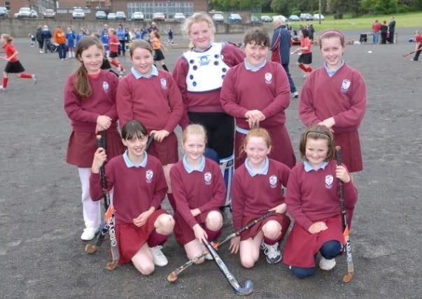 The Upper Ballyboley PS hockey team pictured in 2007 at the Larne Primary Schools' competition held at Larne High School.