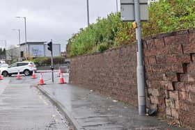 The Shore Road in Newtownabbey has been closed in both directions between Mill Road and Longwood Road due to the threat of a retaining wall collapsing.
Picture: Colm Lenaghan / Pacemaker