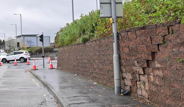 The Shore Road in Newtownabbey has been closed in both directions between Mill Road and Longwood Road due to the threat of a retaining wall collapsing.
Picture: Colm Lenaghan / Pacemaker