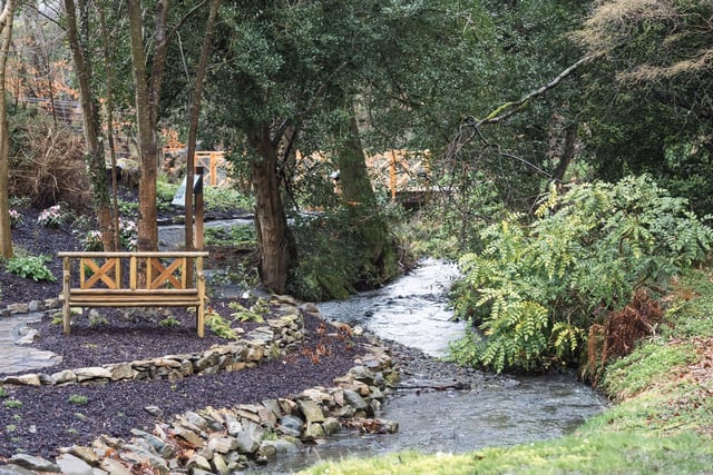 A section of the 1.2 mile Lost Garden Trail at Montalto Estate.