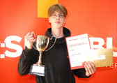 Northern Regional College student Jeremiasz Gusik who achieved 1st place in Carpentry at the 2025 Skillbuild NI Regional Competition