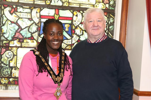 Pictured at the Abaana New Life Choir civic reception held in Coleraine Town Hall.