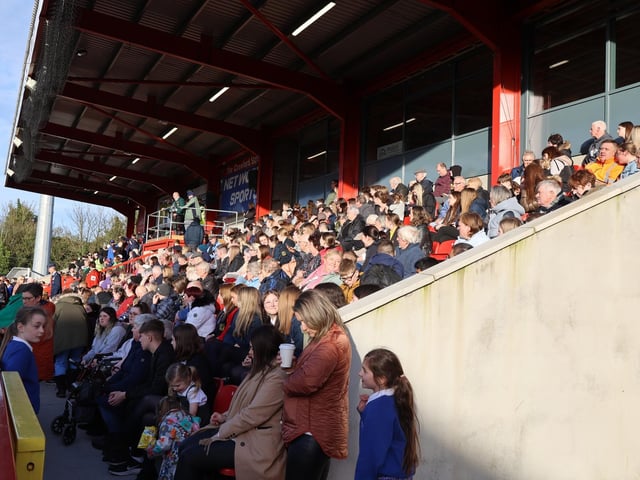 A crowd of around 1,000 people watched the performances at Inver Park.
