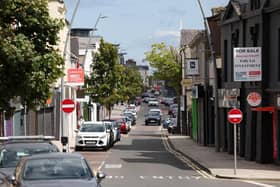 A general view of Main Street in Larne, where police dealt with a sudden death on Saturday. Picture: Jonathan Porter/ Press Eye
