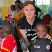 Conor Meyler on a recent visit to Kenya with Self Help Africa.