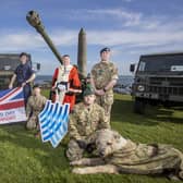 Launching the event recently was Mayor of Mid and East Antrim, Alderman Noel Williams with military personnel.