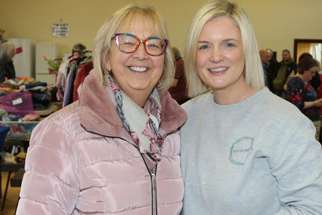 Pauline Freeman and Daisy Cairns pictured at the Ballymoney Community Hub Craft Fair held at Ballymoney Parish Centre on Saturday