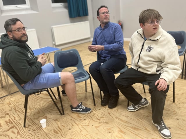 Pictured in rehearsals for Ballywillan Drama Group's production of Fiddler on the Roof.