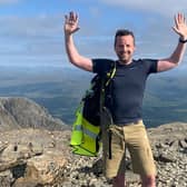 Marcus Christie on  his climb raising money for Air Ambulance NI in memory of his mother Joan. Credit: Marcus Christie