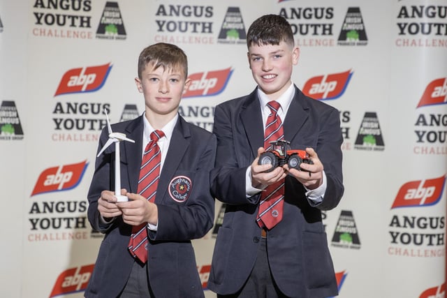 Pictured taking part in the 2023 ABP Angus Youth Challenge Exhibition for a place in the final of the competition is the team from Aughnacloy College: Jack Steenson and Alexander Smith.