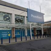 The new Poundland store at Rushmere Retail Park.