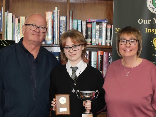 Students at St Patrick's Academy receive recognition at prizegiving ceremony