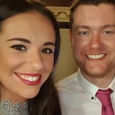 Ciara Sands with partner Karl Heaney.