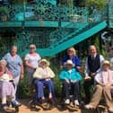 Knockagh Rise residents and some of the people who helped on the visit to the Coronation Garden.