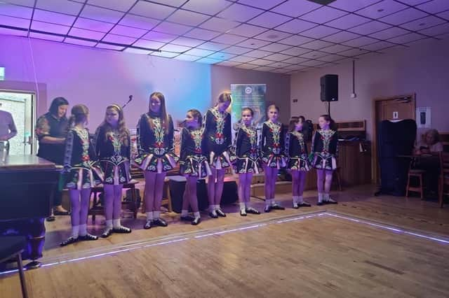 A group of Irish dancers getting ready to entertain the crowd at Culture Night in St Peter's GAC in Lurgan, part of the two week long County Armagh hosted this year by Lurgan.