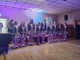 A group of Irish dancers getting ready to entertain the crowd at Culture Night in St Peter's GAC in Lurgan, part of the two week long County Armagh hosted this year by Lurgan.