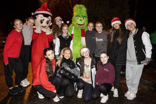 Pictured at the Christmas lights switch on in Ballycastle