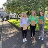 Madison Finnigan, Danielle Stewart and Paige Hartnett – six A*s and four A grades.