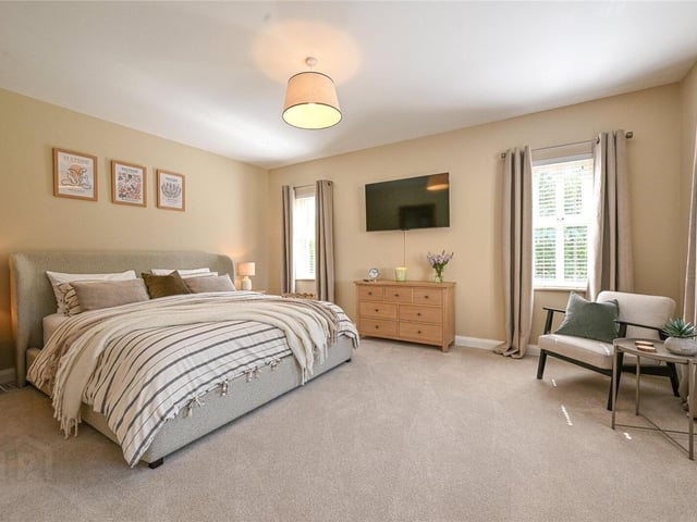 Spacious double bedroom.
