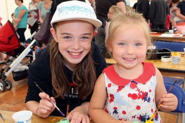 Amy McCrory-Gray (10) and Faith Stitt-Gray (3) enjoyed the fun-packed Shoreline Festival in 2013.