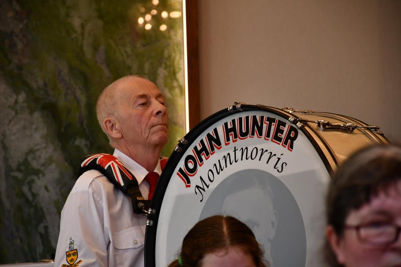 A member of the John Hunter Accordion Band