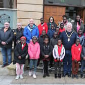 Pictured at the Abaana New Life Choir civic reception held in Coleraine Town Hall on Saturday hosted by Mayor Cllr Steven Callaghan.
