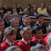 Children from selected schools in the Archdiocese of Armagh and Diocese of Dromore singing at St Patrick’s Cathedral, Armagh