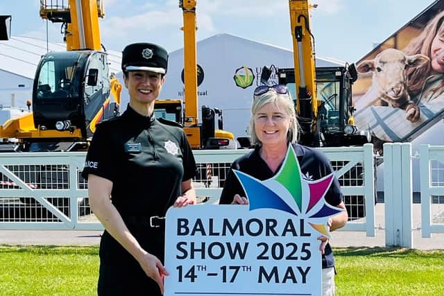 Superintendent Kelly Moore (PSNI) and Rhonda Geary, operations director at Balmoral Show. Photo: submitted