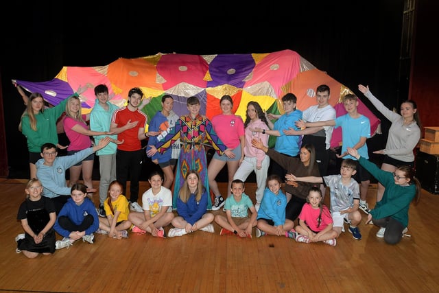 The main cast of the Junior Phoenix Players summer production, Joseph And The Amazing Technicolour Dreamcoat which runs in Portadown Town Hall from Wednesday, August 23 - Saturday 26. PT32-200.