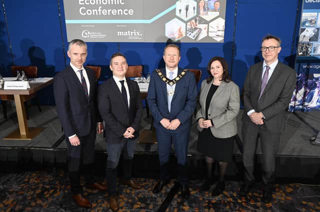 Gareth Hetherington, John Campbell, Ald Stephen Ross, Professor Raquel Ortega-Argiles and Paul Johnson.