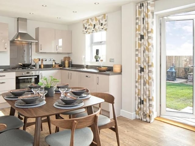 This three bed new build home in Havant Road, Havant, has gone on sale for £437,000. It is listed on Zoopla by David Wilson Homes - Harbour Place.