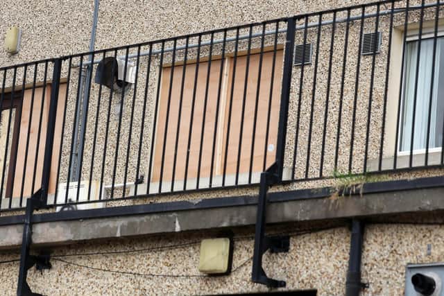 Police are investigating overnight reports of criminal damage caused to two properties in Larne.  Picture by Jonathan Porter / PressEye