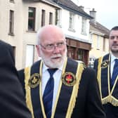 Members and visitors from Garvagh Star of Bethlehem RBP 504 pictured during their annual church parade to Garvagh First Presbyterian Church on Sunday evening