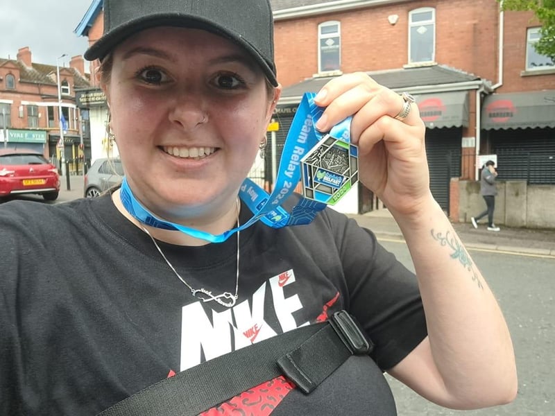 Laura Stevenson took part in the Belfast Marathon for social enterprise Café incredABLE operated from the South Lake Leisure Centre, Craigavon.