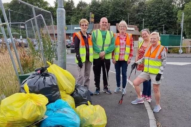 Local members of the Co Antrim Countryside Custodians have been hard at work picking up litter across the city
