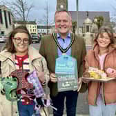 Launching the new touring Artisan Food and Craft Market from left: Emma Goodman (Haus of Hank), Deputy Lord Mayor Cllr Kyle Savage, Kat O’Reilly (Nice Buns and Food Heartland Champion) and Paul Tamati (Director of Development, Community and Wellbeing at ABC Council). Picture: ABC Borough Council.