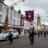 Pride of Ballymacash Flute Band led Lisburn District No 6 on Empire Sunday