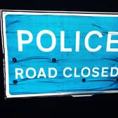 PSNI says Annesborough Road in Lurgan, Co Armagh is closed in both directions following crash.