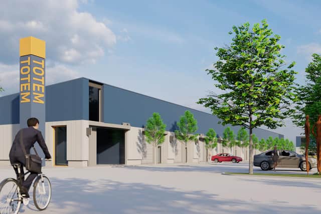 An artist's impression of what Kilcronagh industrial estate, Cookstown, will look like when completed.