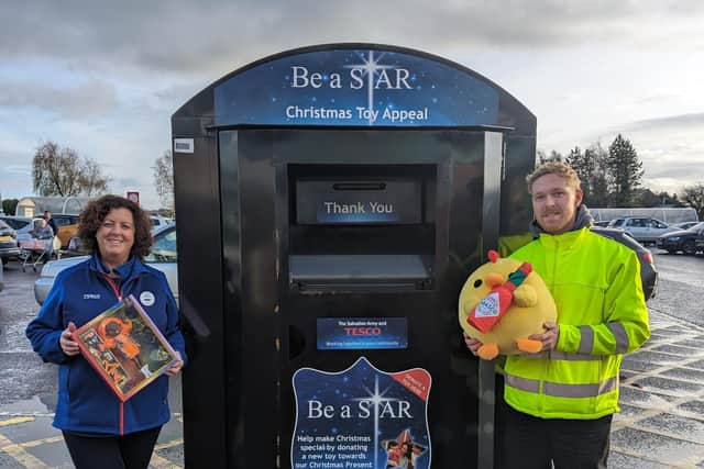 The toy donation station in Ballymoney. CREDIT TESCO